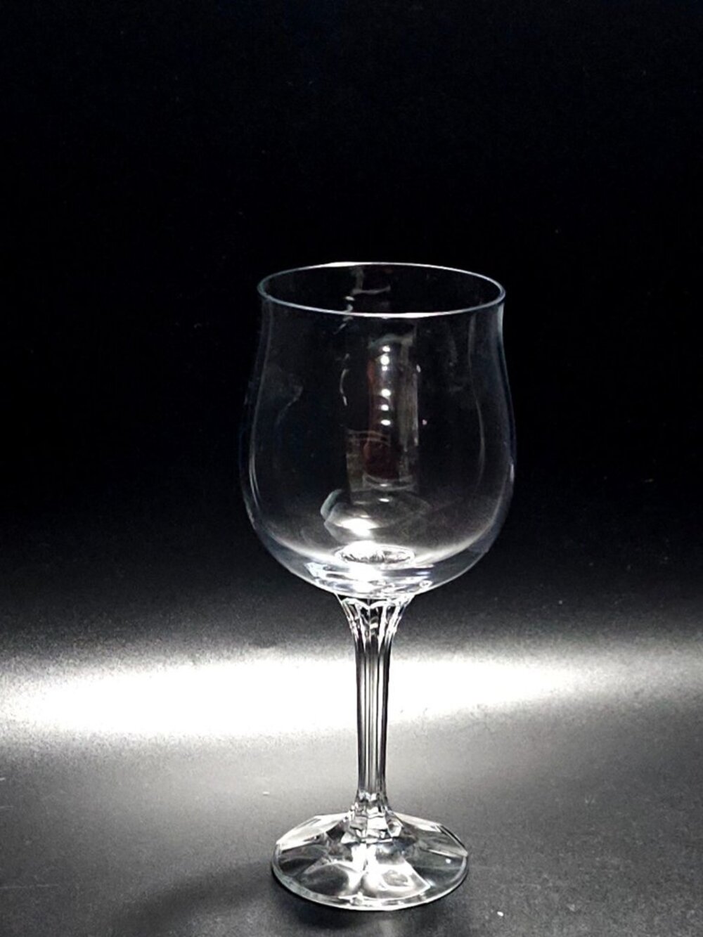 Bohemia Crystal Diana Goblet 7.75" Crystalex sculpted romantic glam fine cut
